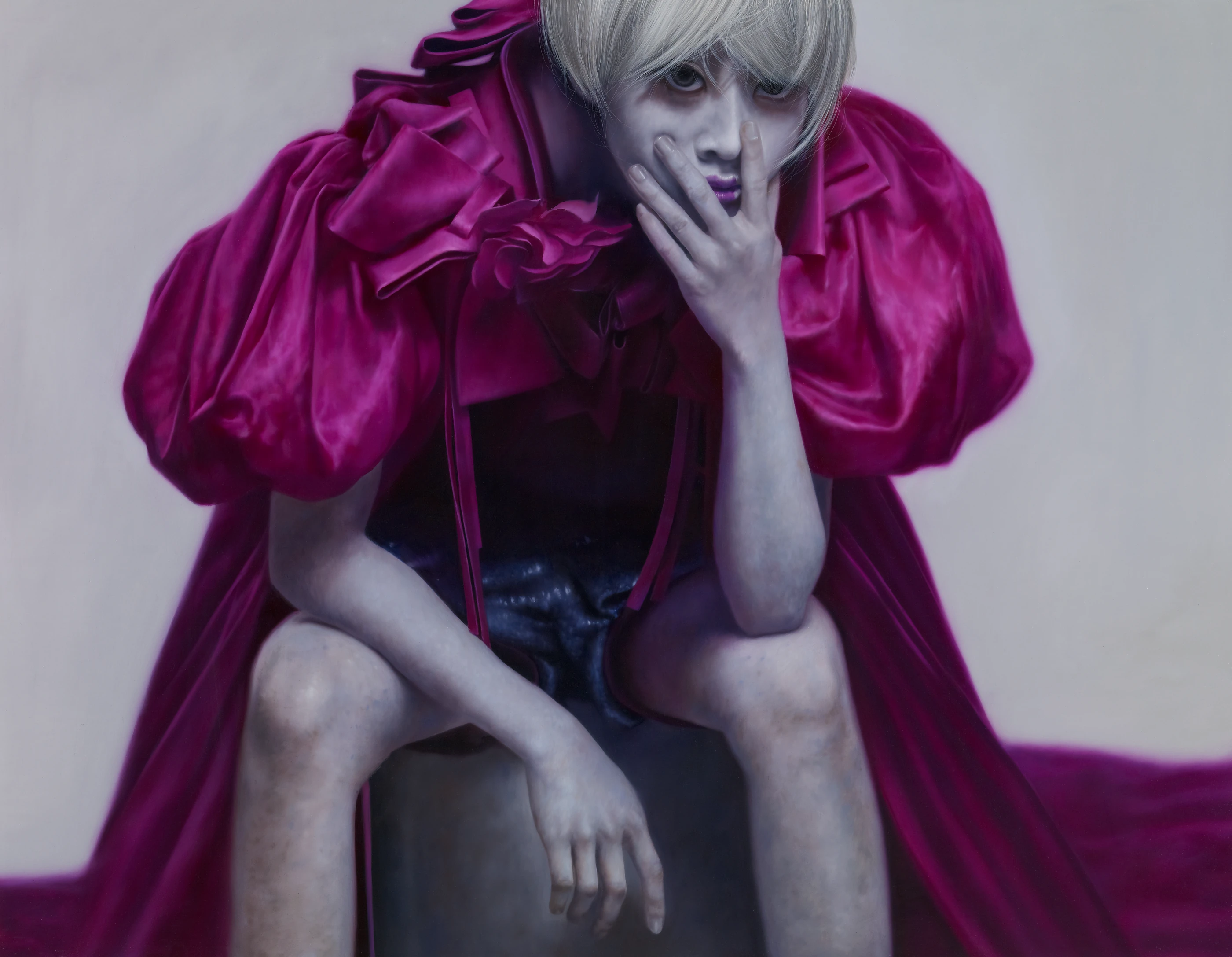 Ashen face 19 Kelly by Lo Chan Peng, Oil on canvas, 2012, 116 × 91 cm