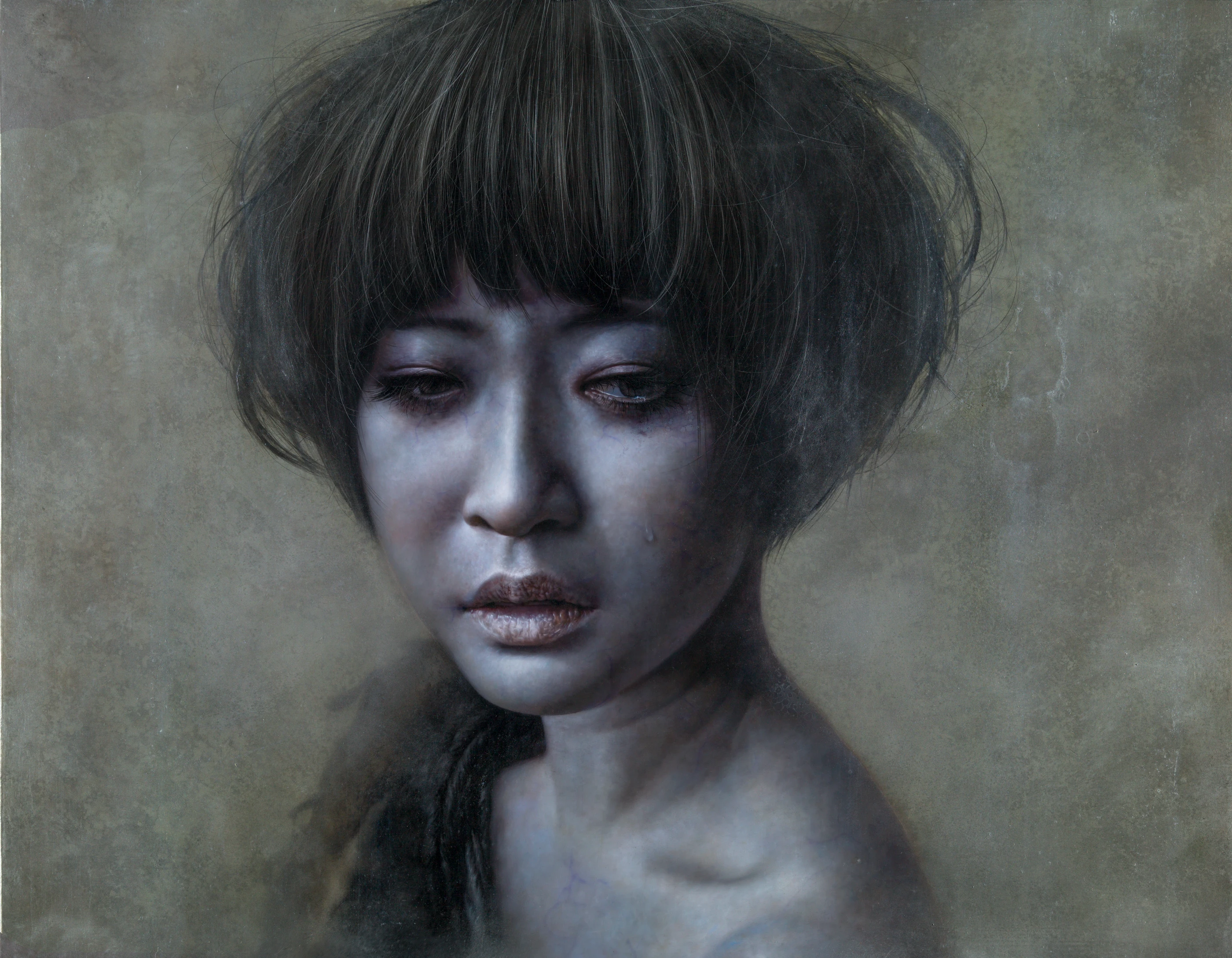 Ashen Face 37 by Lo Chan Peng, Oil on canvas