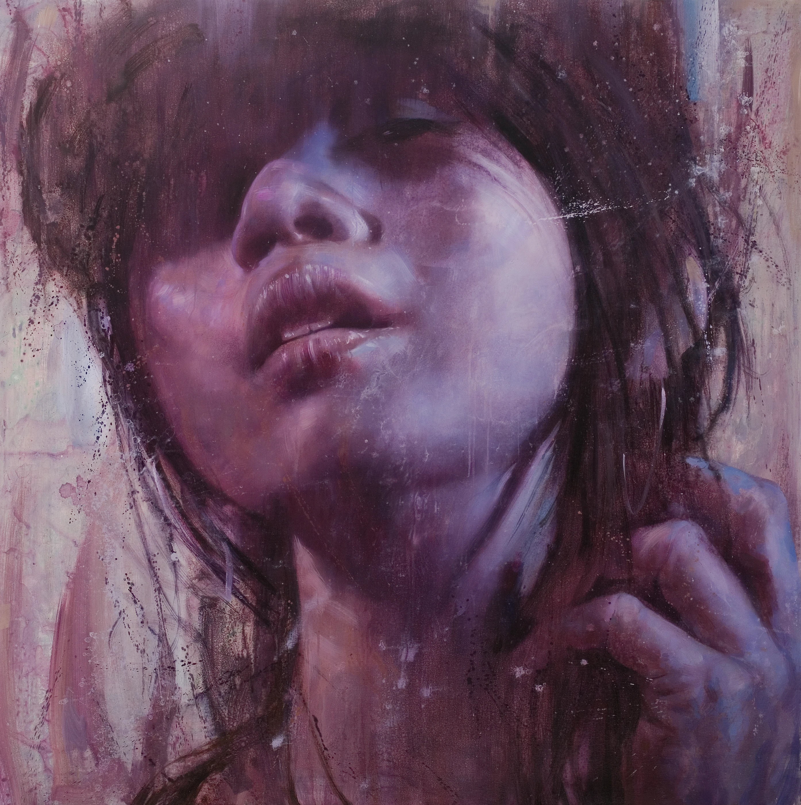 The Beauty Ode2 by Lo Chan Peng, Oil on canvas, 2009, 145 × 145 cm