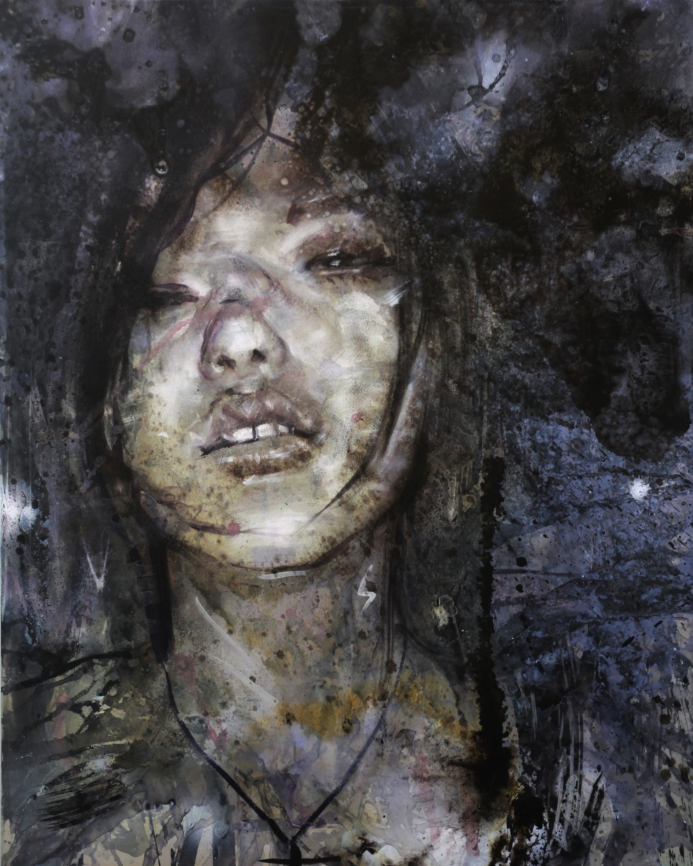 The Beauty Ode6 30F by Lo Chan Peng, Oil on canvas, 2011, 91 × 72.5 cm