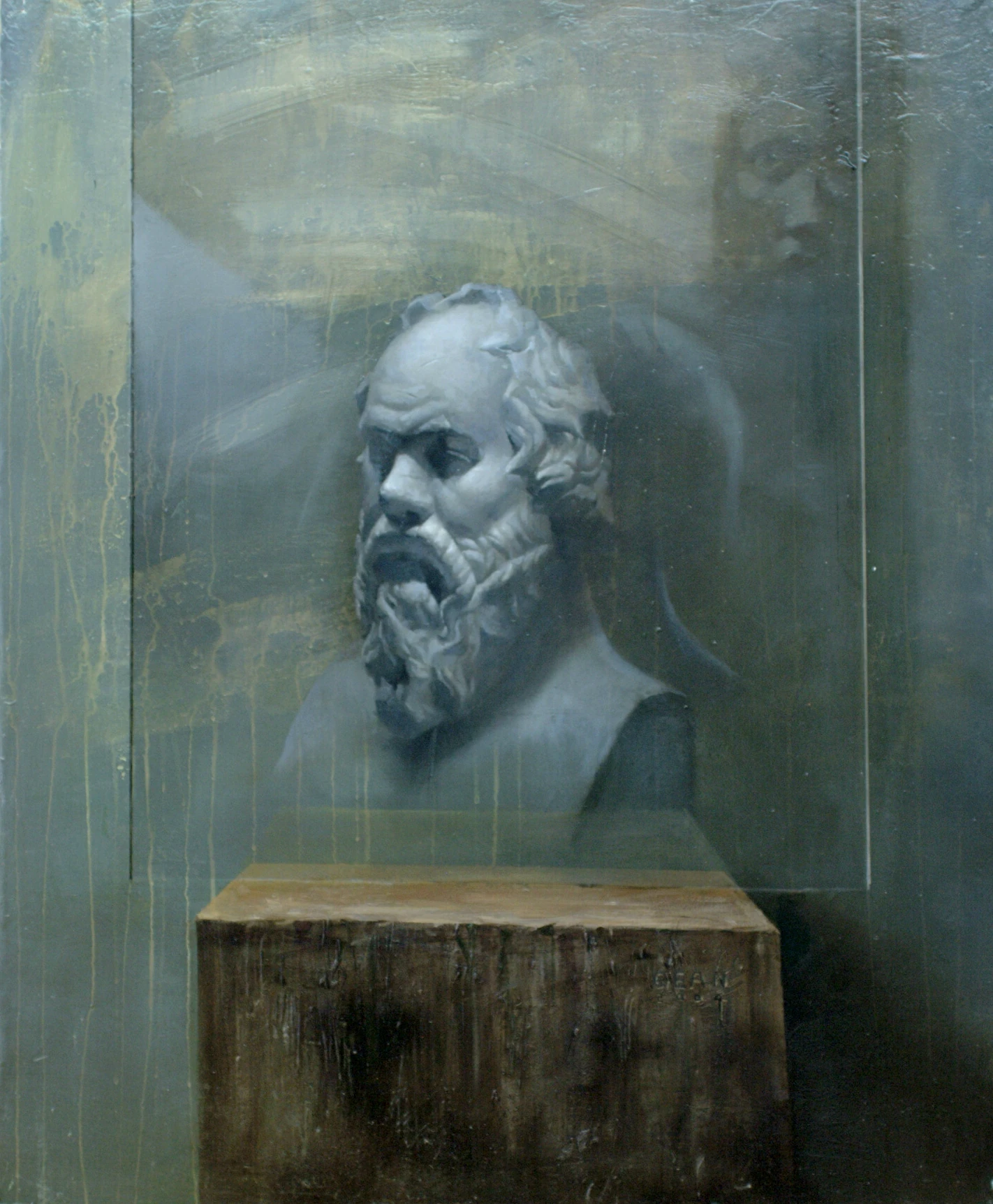 The Sage by Lo Chan Peng, Oil on canvas