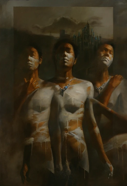羅展鵬《永恆的試煉》,油彩、畫布,2005