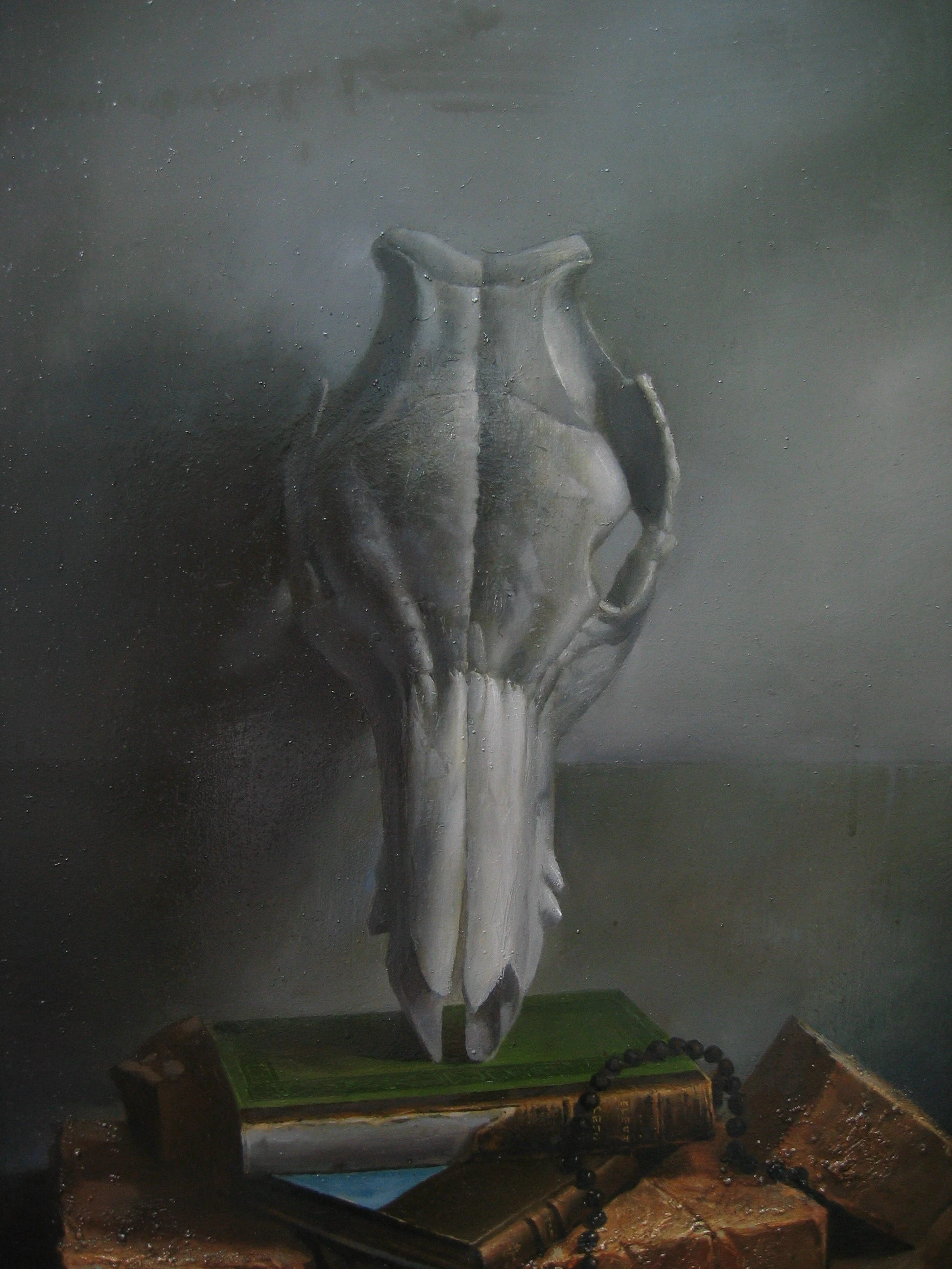 Bone 006 by Lo Chan Peng, Oil on canvas