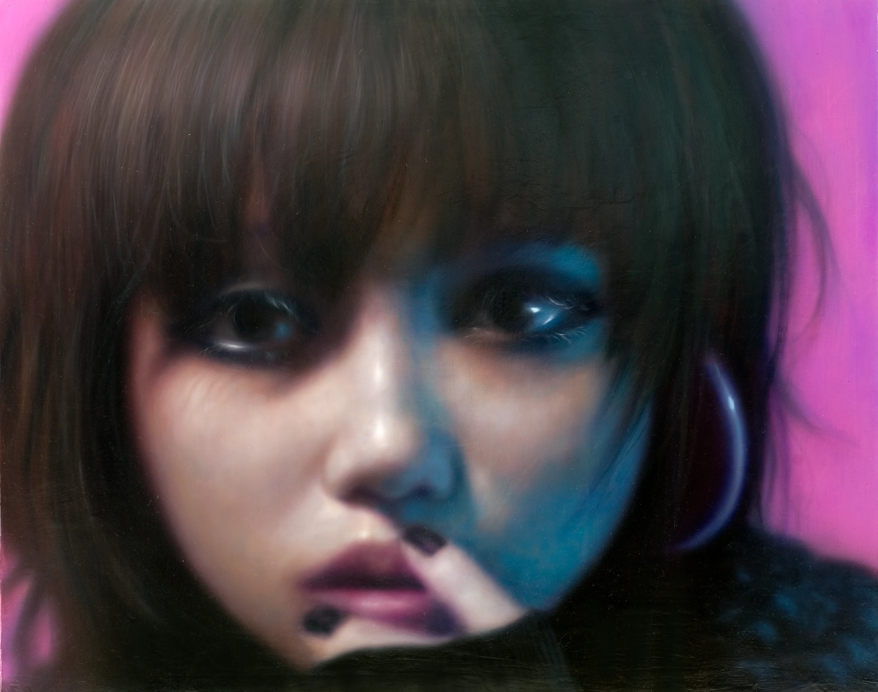羅展鵬《草莓族青春日誌25》,油彩、畫布,2009,91 × 72.5 公分