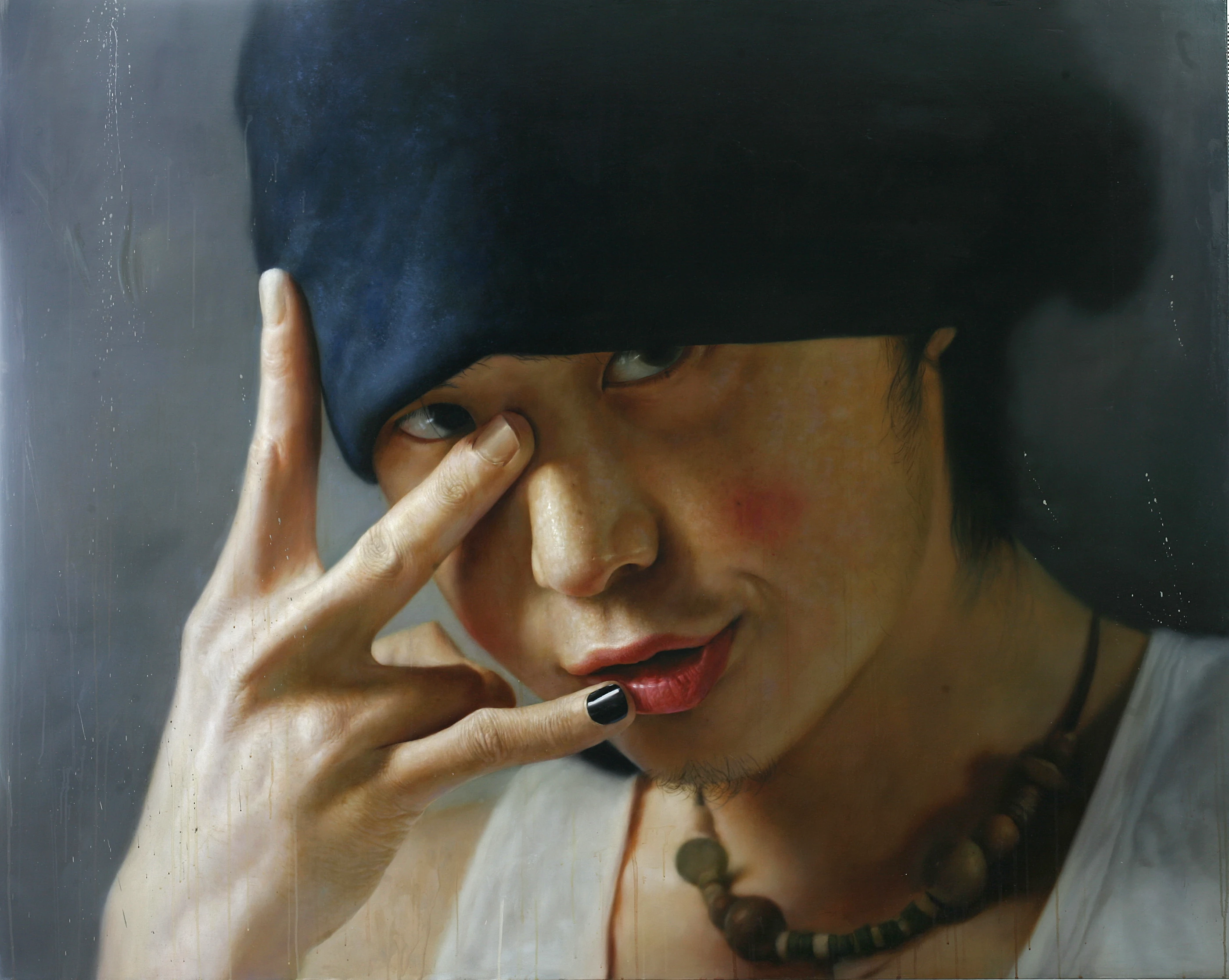 Journal of Strawberry Generation3 by Lo Chan Peng, Oil on canvas, 2007, 162 × 120 cm
