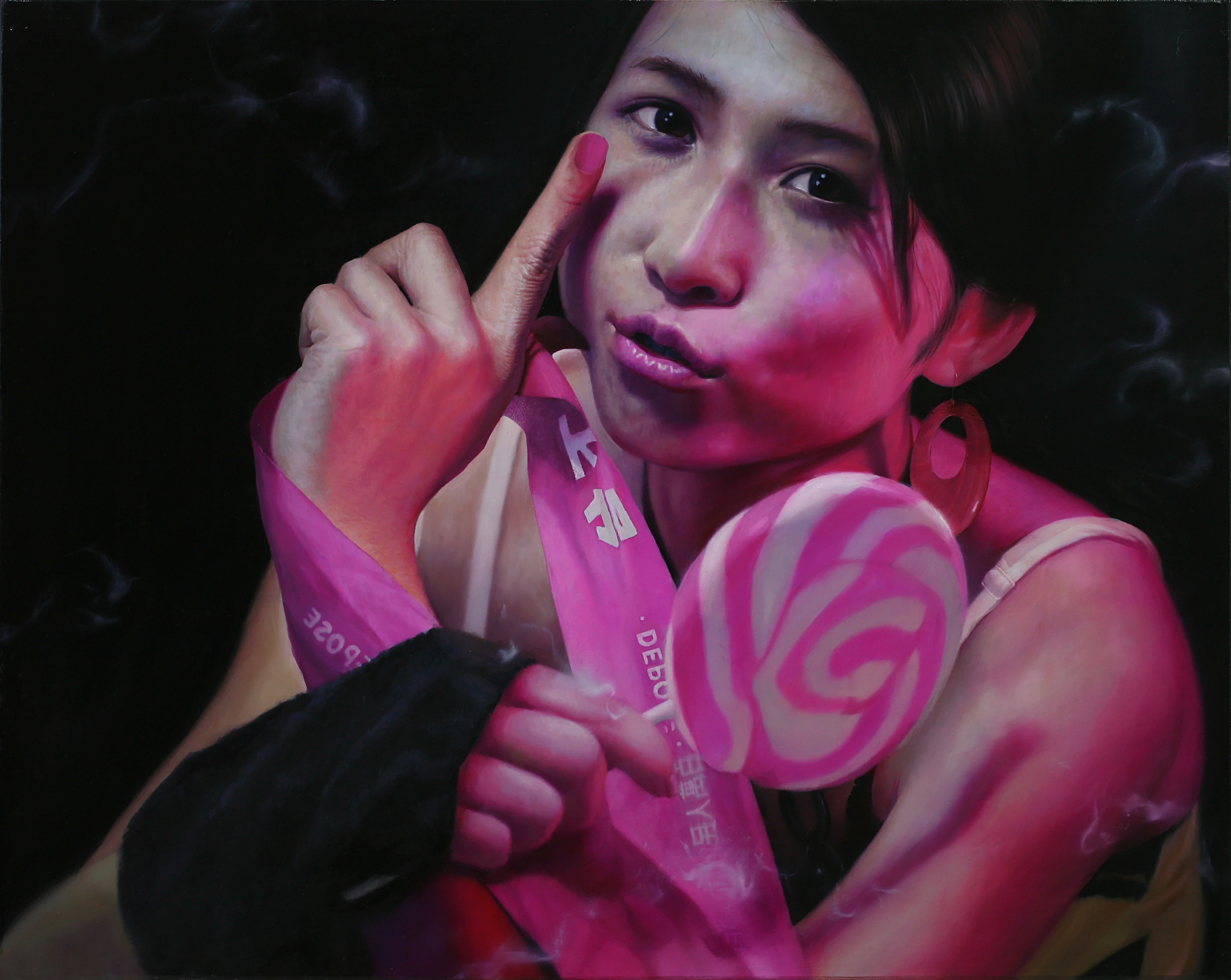 Journal of Strawberry Generation7 by Lo Chan Peng, Oil on canvas, 2007, 91 × 72.5 cm
