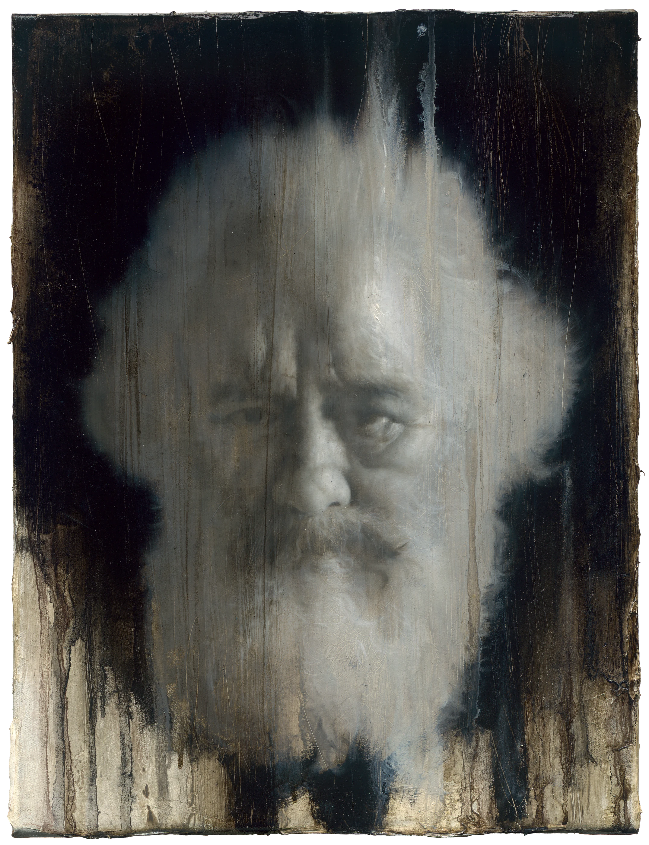 Karl Marx by Lo Chan Peng, Oil on canvas, 2019, 41 × 31.5 cm
