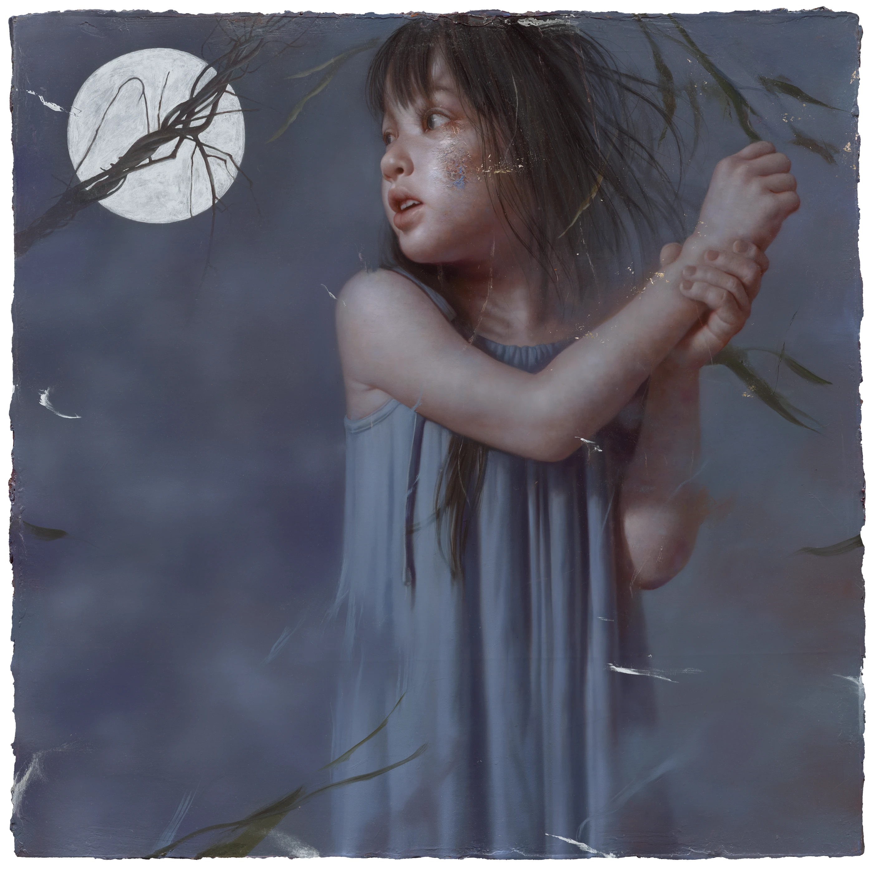 Moonlight Sonata by Lo Chan Peng, Oil on canvas, 2021, 73.5 × 73.5 cm