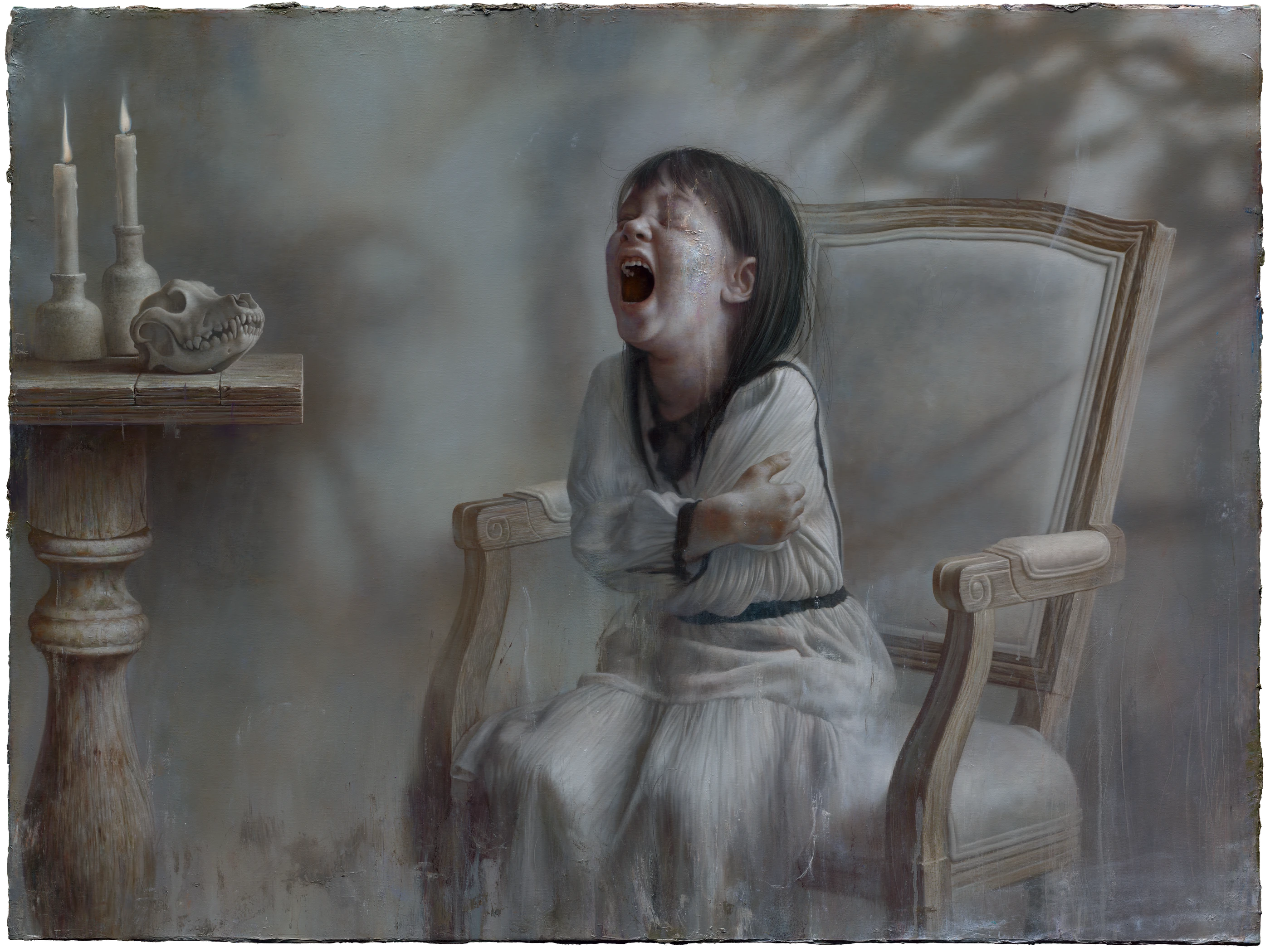 羅展鵬《尖叫的教宗》,油彩、畫布,2020,130 × 97 公分